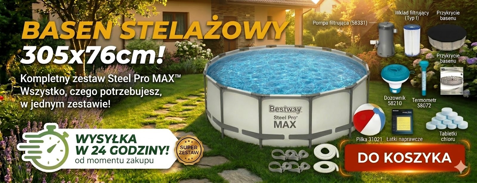 Basen 305x76 Bestway 56408