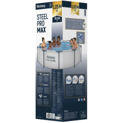 Basen ogrodowy stelażowy Bestway Steel Pro MAX 56406 305x76 cm