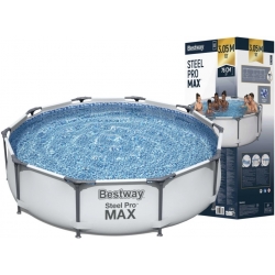 Basen ogrodowy stelażowy Bestway Steel Pro MAX 56406 305x76 cm