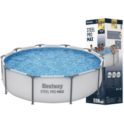 Basen ogrodowy stelażowy Bestway Steel Pro MAX 56406 305x76 cm