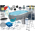 Basen stelażowy Bestway 56620 427x250x100 7250 litrów + Akcesoria Pokrywa