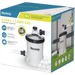 Pompa filtrująca do basenów na kulki filtracyjne 5678 L/h Bestway 58870