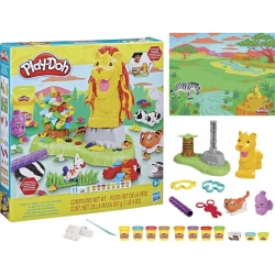 Zestaw Play-Doh Lew i przyjaciele z dżungli Ciastolina 567g Hasbro F7221