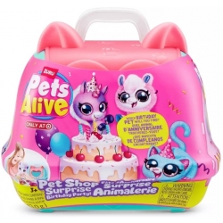 Zuru Pets Alive Przyjęcie urodzinowe Interaktywny pluszak + Transporter Zuru 9562