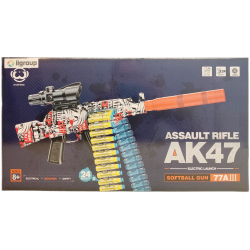Wyrzutnia karabin AK47 na akumulator 24x pociski Y300226