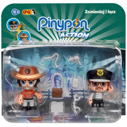Pinypon Action Zestaw 2-pack Figurki + Akcesoria 16056 Policjant