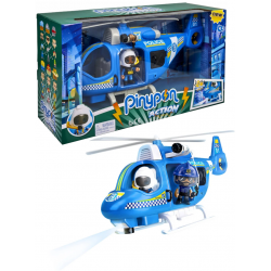 Pinypon Action Zestaw „Helikopter policyjny” z figurką i akcesoriami 16061