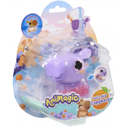 Animagic Let's glo Capybara Golaith 934413 Capibara Figurka interaktywna Fioletowa