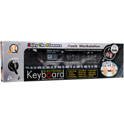 Keyboard dla dzieci + Mikrofon + Wbudowane radio FM MQ-012FM