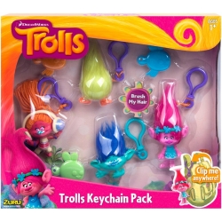 Mega Zestawy Trole 4 plastikowe figurki Breloki Tm Toys TRL6204
